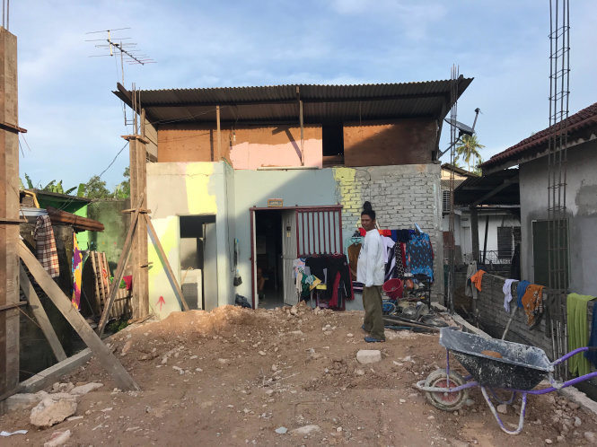 Ngôi nhà của ông Ya Yah, một người Chăm gốc Việt, đã sinh sống tại làng Delek trong hơn 25 năm qua.