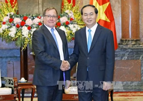 Chủ tịch nước Trần Đại Quang tiếp Ngài Murray McCully, Bộ trưởng Ngoại giao New Zealand. Chủ tịch nước Trần Đại Quang tiếp Ngài Murray McCully, Bộ trưởng Ngoại giao New Zealand.