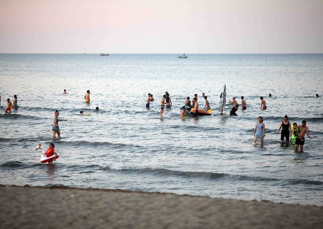  Bãi biển Cửa Lò. (Ảnh: Thanh Tùng/TTXVN)