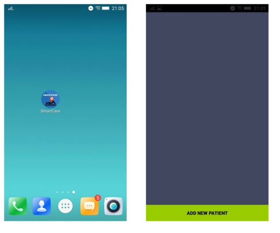 Để giám sát được bệnh nhân buộc người nhà phải sử dụng điện thoại thông minh có cài đặt chương trình SmartCare