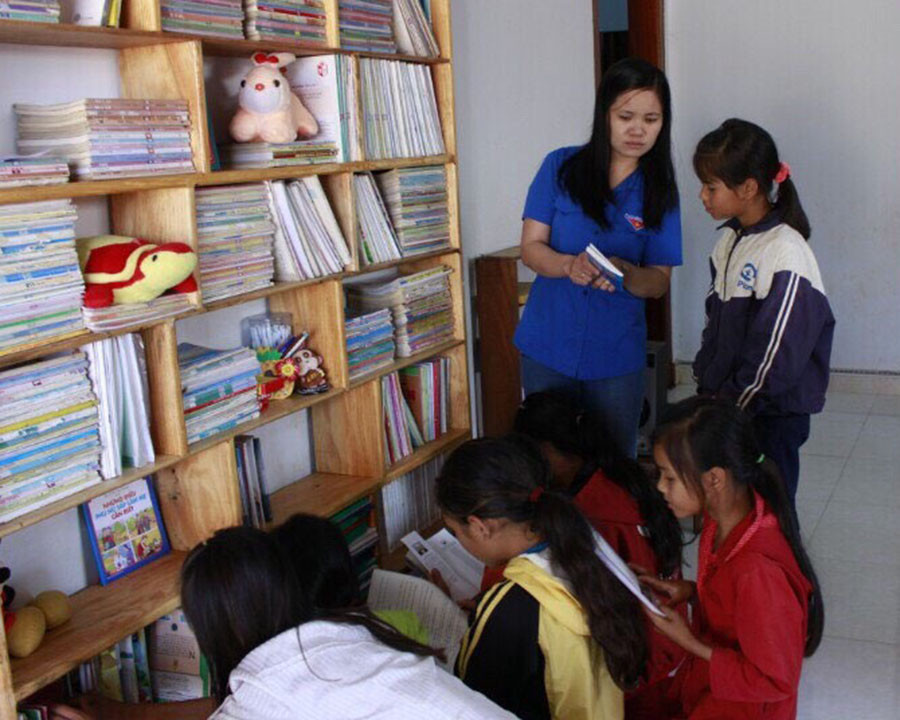  Thư viện tại gia của chị Ngô Thị Ly. Ảnh: H.Đ