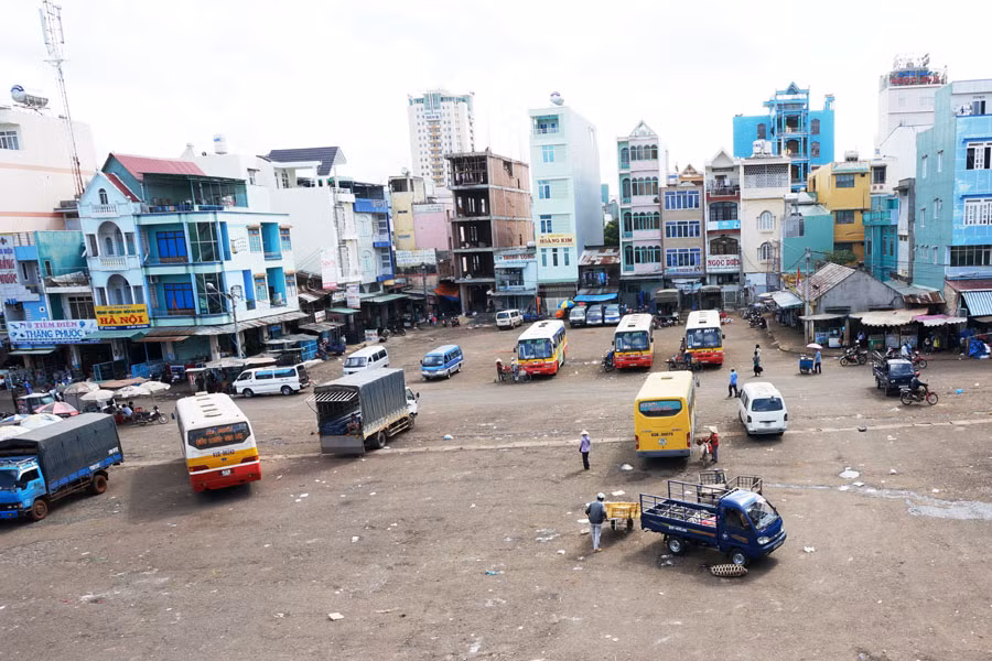Chợ nông sản được xây dựng tại đây (bến xe nhỏ) sẽ là một điểm nhấn của đô thị Pleiku. Ảnh: K.L
