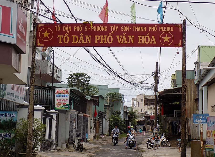  Quang cảnh khu vực tổ 5, phường Tây Sơn. Ảnh: Thanh Nhật