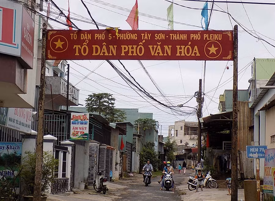  Quang cảnh khu vực tổ 5, phường Tây Sơn. Ảnh: Thanh Nhật
