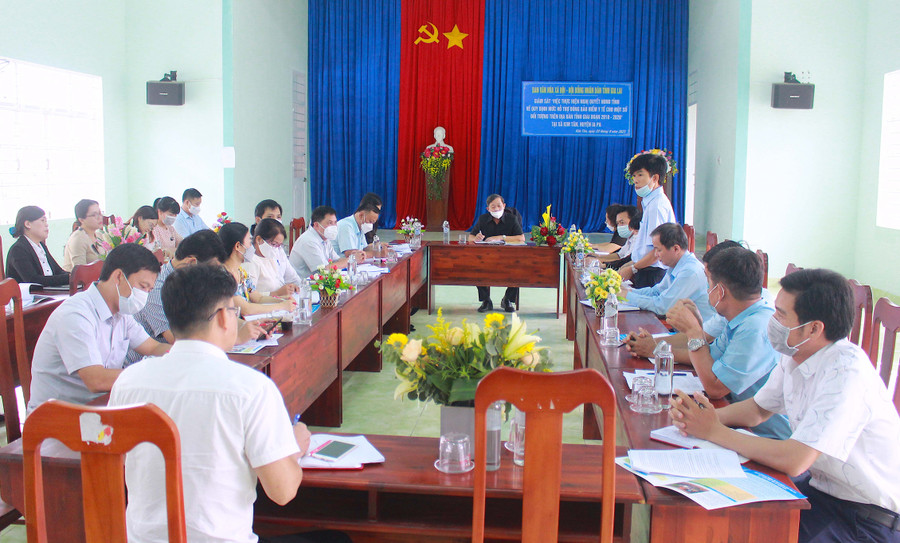 Quang cảnh buổi giám sát. Ảnh: Mộc Trà.