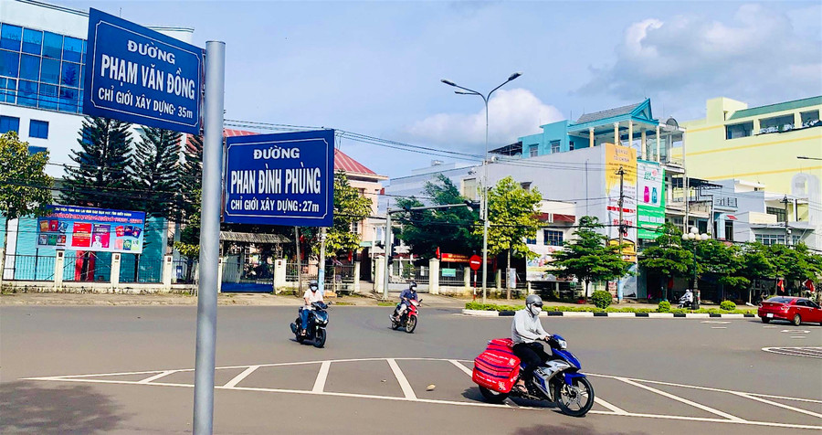 Hai tuyến đường ở TP. Pleiku được đặt theo tên nhân vật lịch sử của dân tộc. Ảnh: Mộc Trà