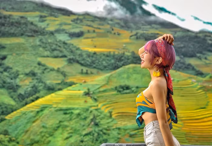 Vẻ đẹp hoàng hôn tại đồi mâm xôi. Ảnh: vgcloud