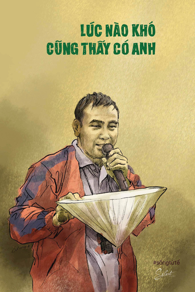  Bức tranh về MC Quyền Linh 