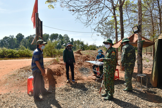 Chốt kiểm soát Covid-19 thuộc Đồn Biên phòng Hồ Le
