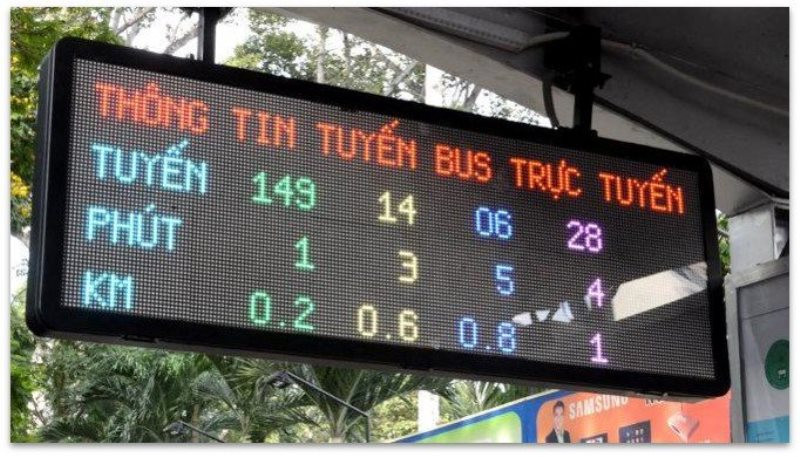Bảng hiển thị bSmartLed. 