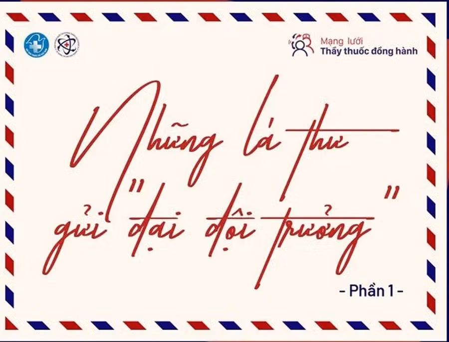 Những lá thư đầy cung bậc cảm xúc gửi đại đội trưởng. Ảnh: Chụp màn hình