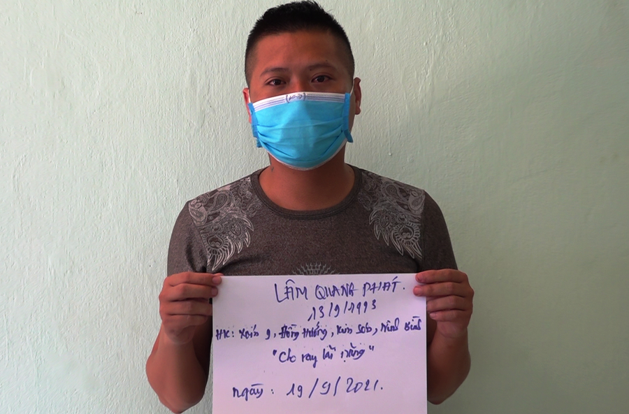  Lâm Quang Phát, nghi cam cầm đầu đường dây cho vay nặng lãi. Ảnh: C.X