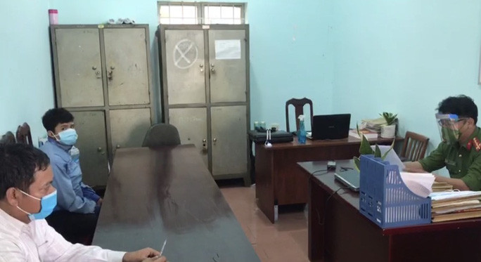 Cơ quan công an làm việc với những người liên quan