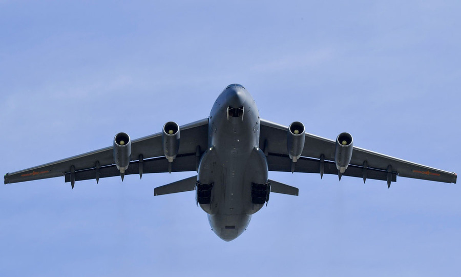 Máy bay vận tải Y-20 của Trung Quốc. ẢNH: CHINAMIL.COM.CN