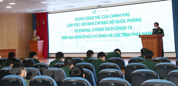 Quang cảnh buổi làm việc. (Ảnh: Hồng Pha/TTXVN phát)  Quang cảnh buổi làm việc. (Ảnh: Hồng Pha/TTXVN phát)