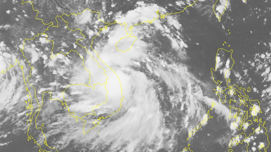 Áp thấp nhiệt đới đã mạnh lên thành bão số 6. Ảnh: Trung tâm Dự báo khí tượng thủy văn quốc gia Áp thấp nhiệt đới đã mạnh lên thành bão số 6. Ảnh: Trung tâm Dự báo khí tượng thủy văn quốc gia