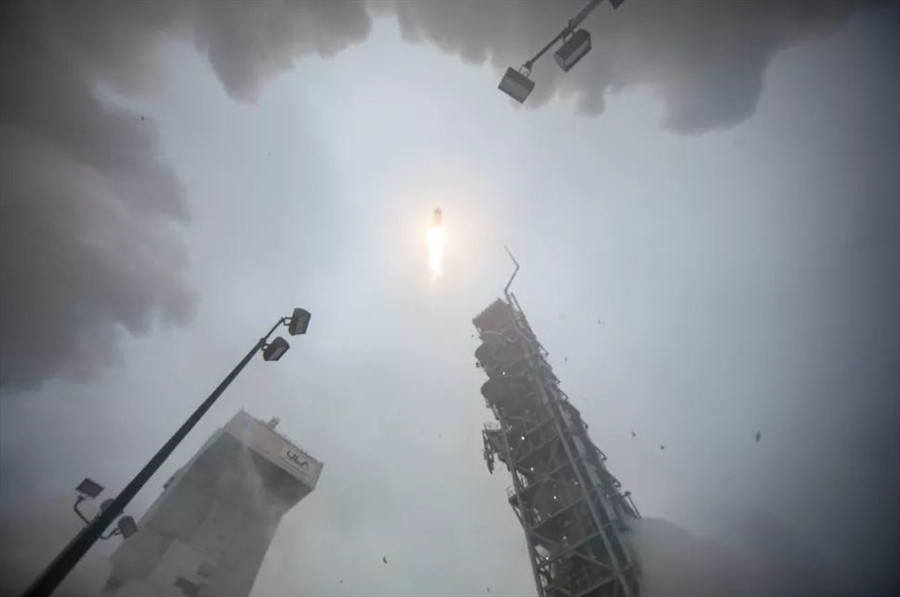 Landsat 9 đã tách khỏi tên lửa theo như kế hoạch, khoảng 80p sau khi cất cánh. Ảnh: ULA