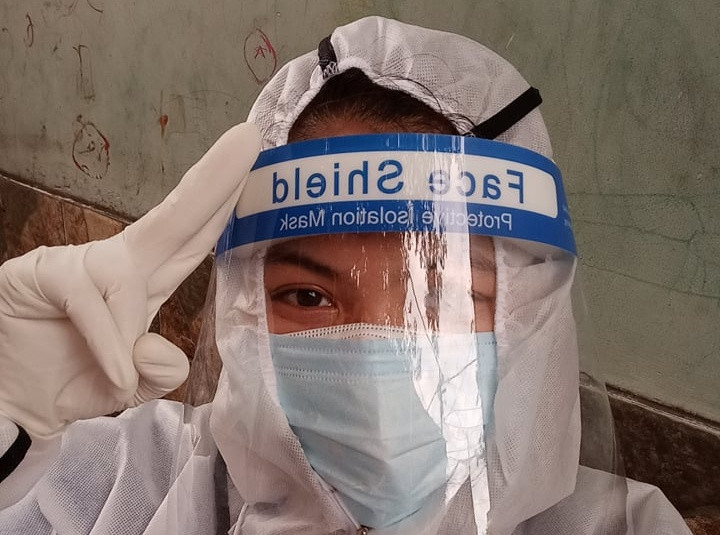 Tình nguyện viên Trương Thị Thanh Mai. Ảnh: NVCC