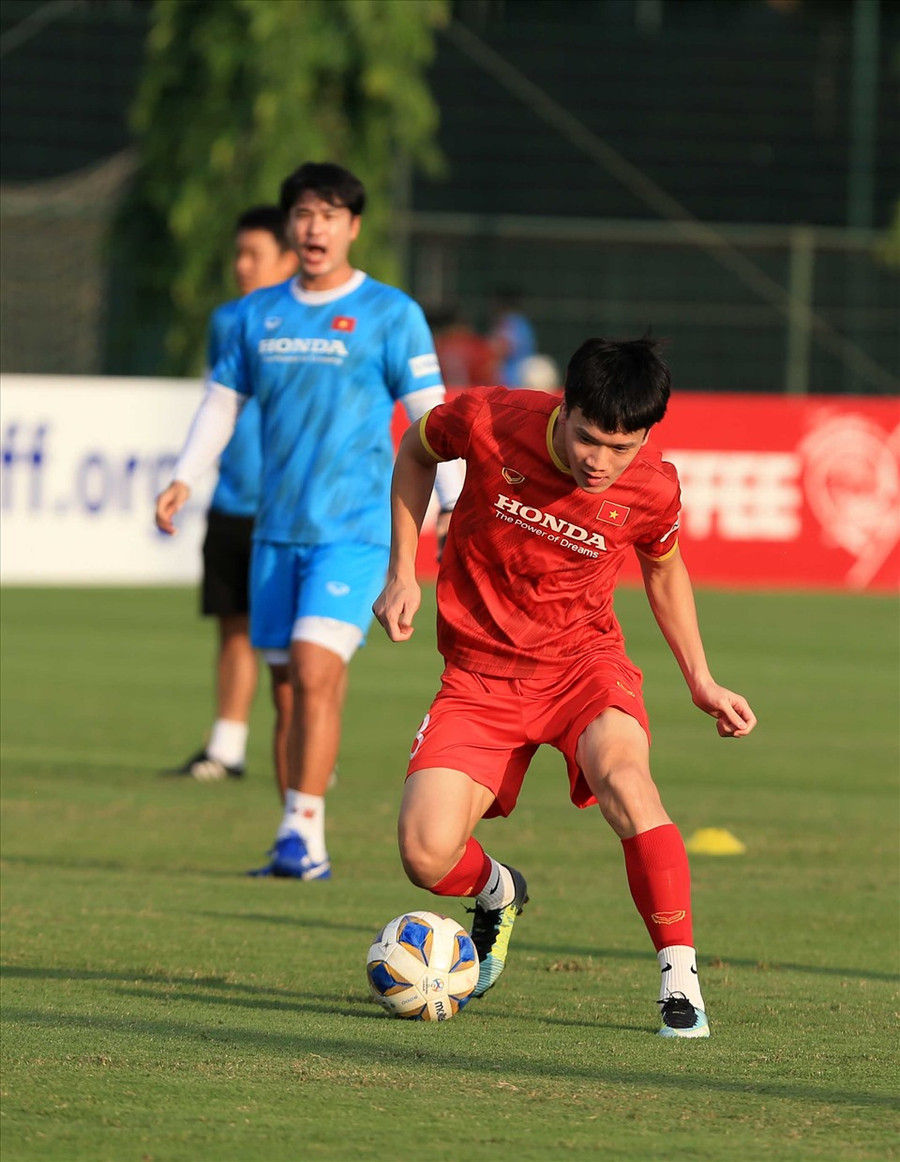 Hoàng Đức đã được thưởng “nóng” sau trận đấu của đội tuyển Việt Nam và Saudi Arabia. Ảnh: VFF