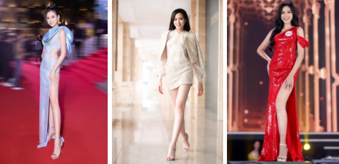 Hoa hậu Việt Nam 2020 có đôi chân dài 1,11 m. Ảnh: Nhật Minh, Phương Lâm.