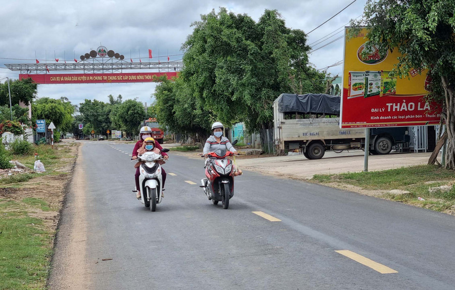 Diện mạo nông thôn xã Pờ Tó (huyện Ia Pa) ngày càng khởi sắc. Ảnh: Hà Phươg