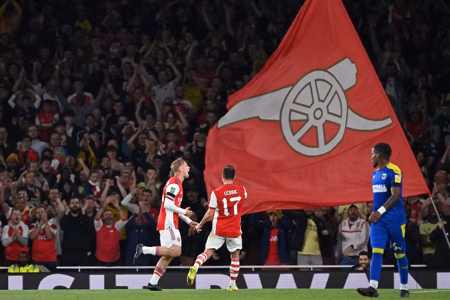 Arsenal có trận thắng thứ 3 liên tiếp. Ảnh: AFP