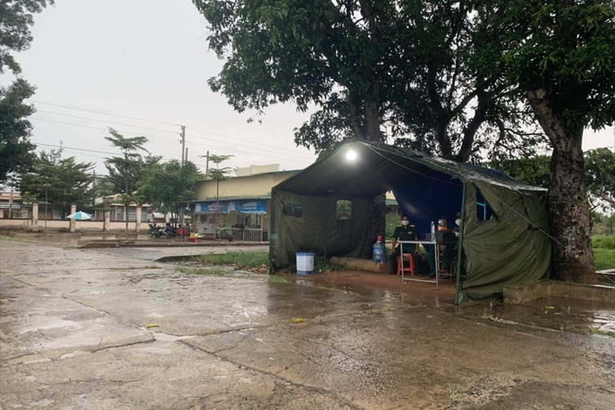 Một khu vực cách ly, điều trị bệnh nhân COVID-19 tại tỉnh Đắk Lắk. Ảnh: B.T