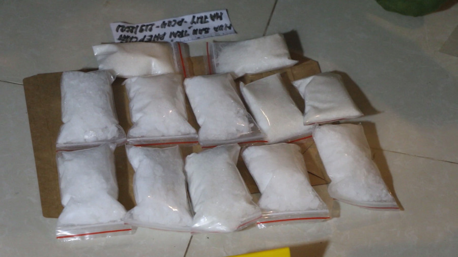  Số ma túy tang vật được cơ quan công an phát hiện - Ảnh: Công an cung cấp