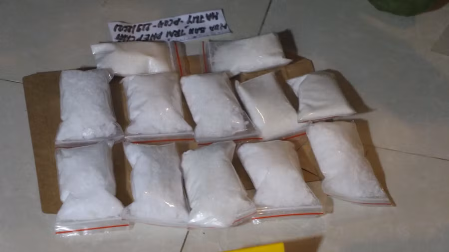  Số ma túy tang vật được cơ quan công an phát hiện - Ảnh: Công an cung cấp