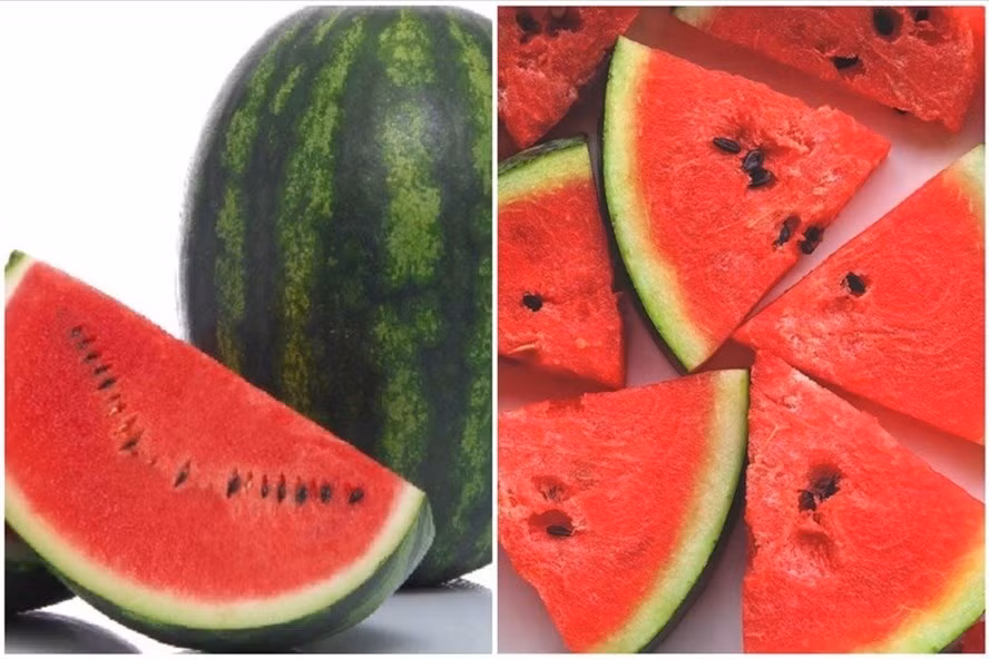 Dưa hấu là thực phẩm màu đỏ tốt cho sức khỏe. Đồ họa: Thanh Ngọc