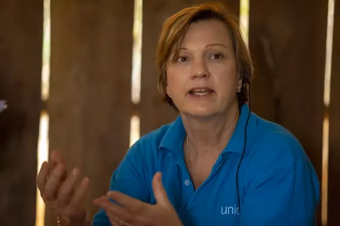 Trưởng đại diện UNICEF tại Việt Nam Rana Flowers. Ảnh: UNICEF