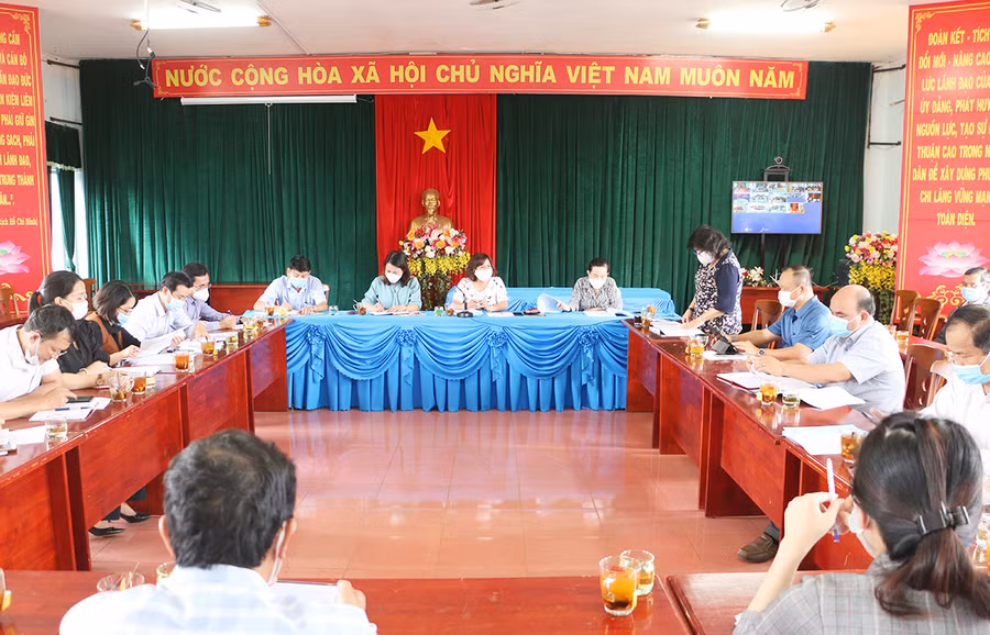  Quang cảnh buổi khảo sát thực tế tại phường Chi Lăng. Ảnh: Quang Tấn