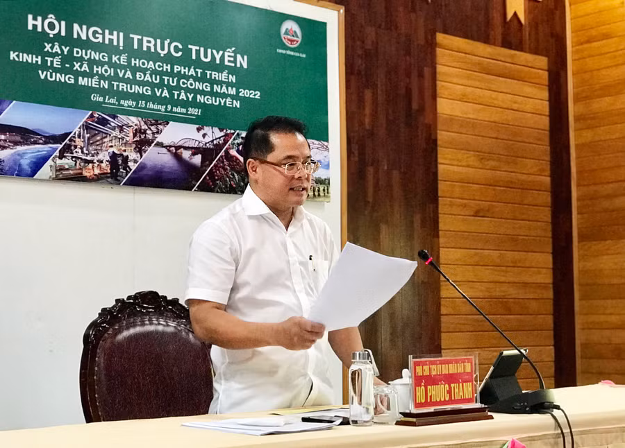 Đồng chí Hồ Phước Thành-Phó Chủ tịch UBND tỉnh cho biết_ năm 2022, tỉnh sẽ lấy đầu tư công “làm mồi” để huy động các nguồn lực đầu tư ngoài nhà nước.jpg