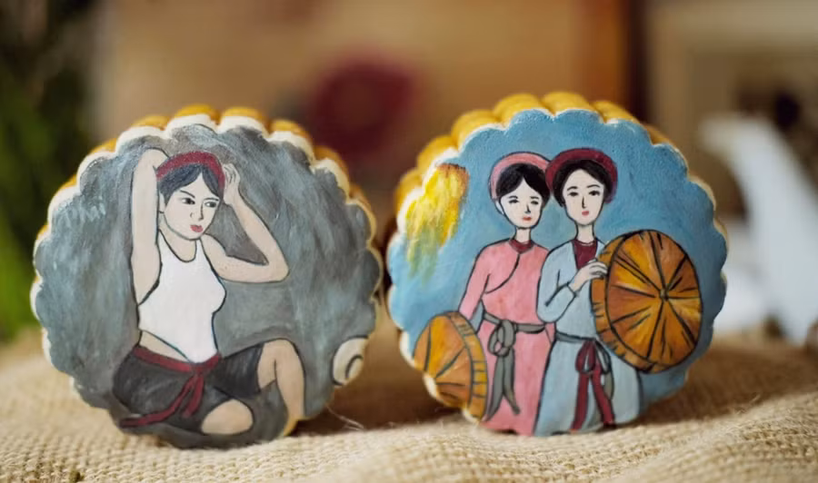  Từ tranh dân gian như Đông Hồ đến tranh của các họa sĩ Việt nổi tiếng đều được tái hiện rất sinh động.