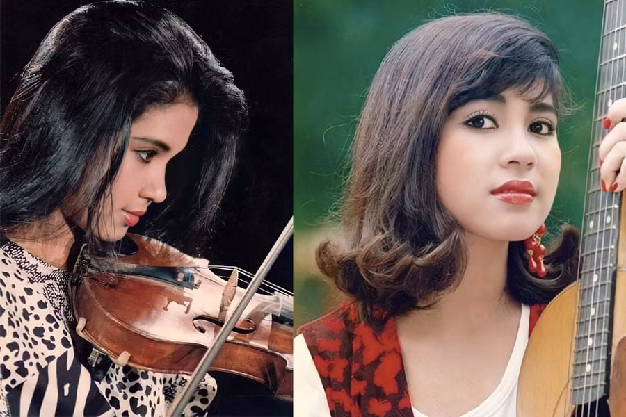 Loạt ảnh chứng tỏ nhan sắc đỉnh cao của Việt Trinh thời trẻ. Ảnh: FBNV