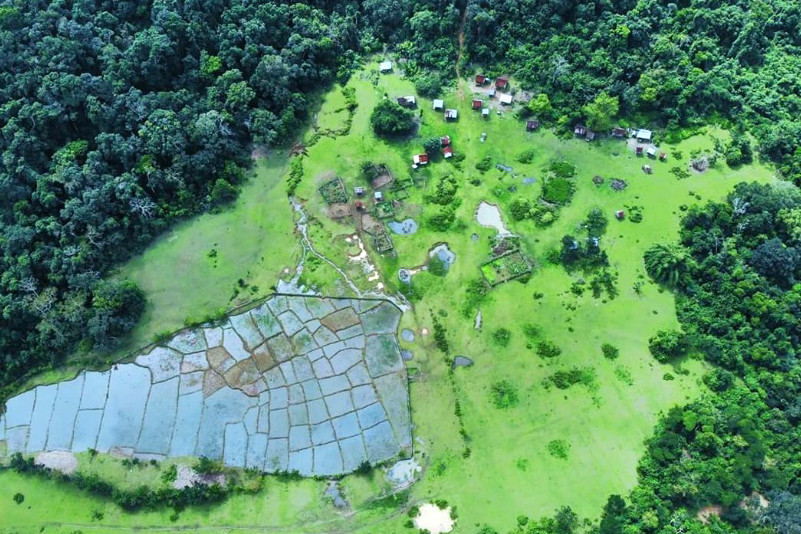 Khu vực 17 hộ dân sinh sống hiện nay. Ảnh: Hà Phương