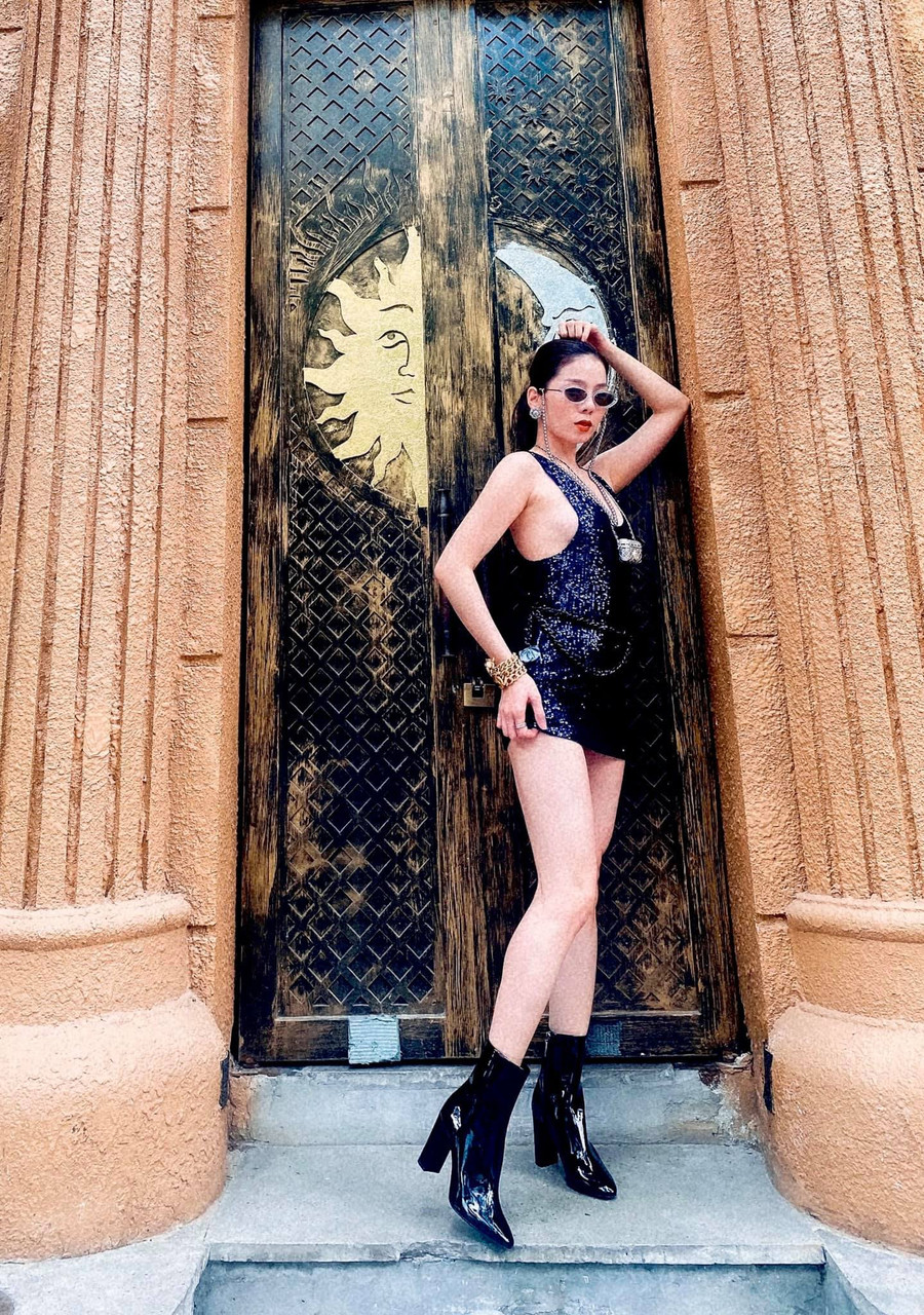 Giọng ca Giấc mơ có thật khoe vóc dáng ngày càng gợi cảm. Ảnh: FBNV