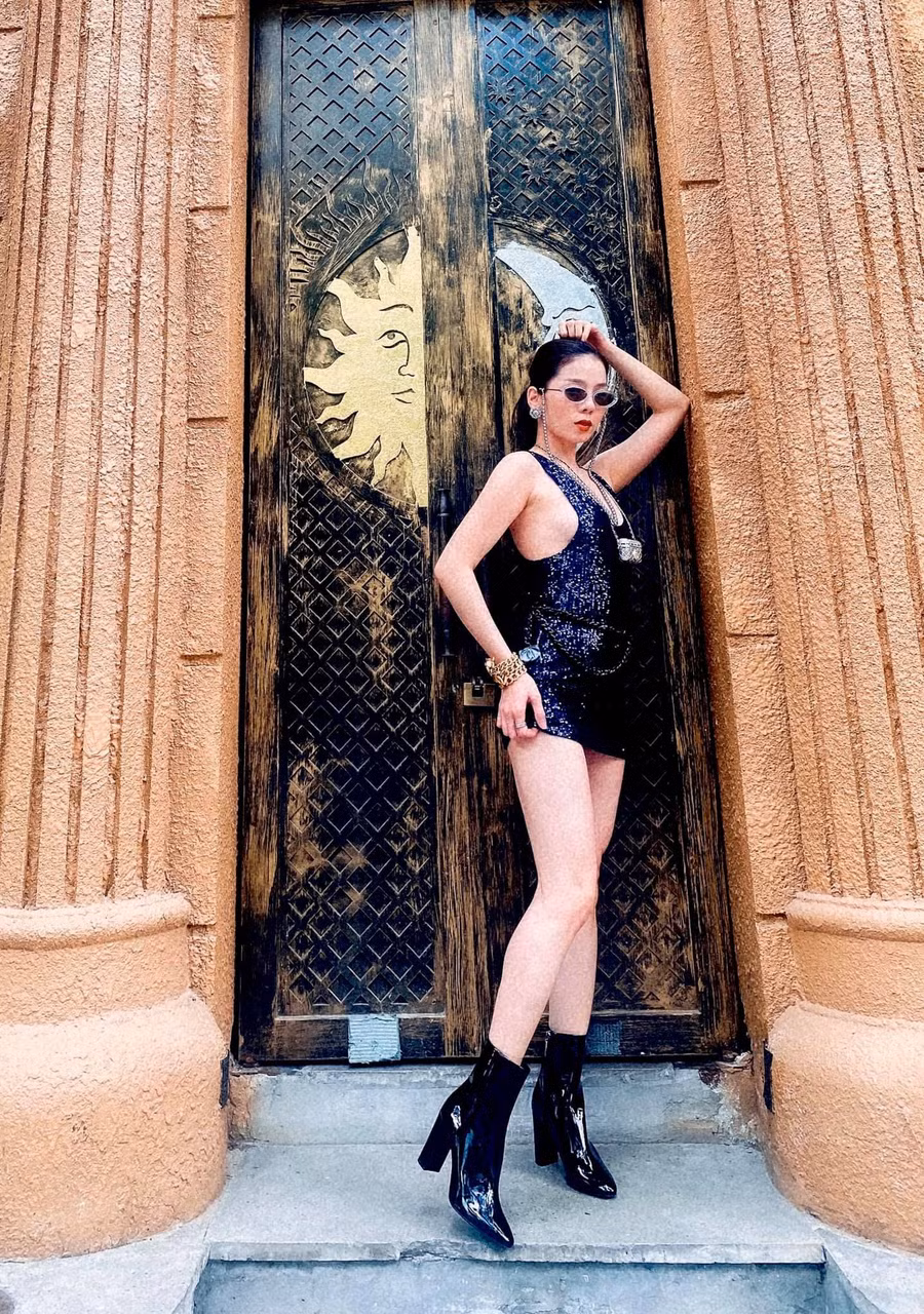 Giọng ca Giấc mơ có thật khoe vóc dáng ngày càng gợi cảm. Ảnh: FBNV