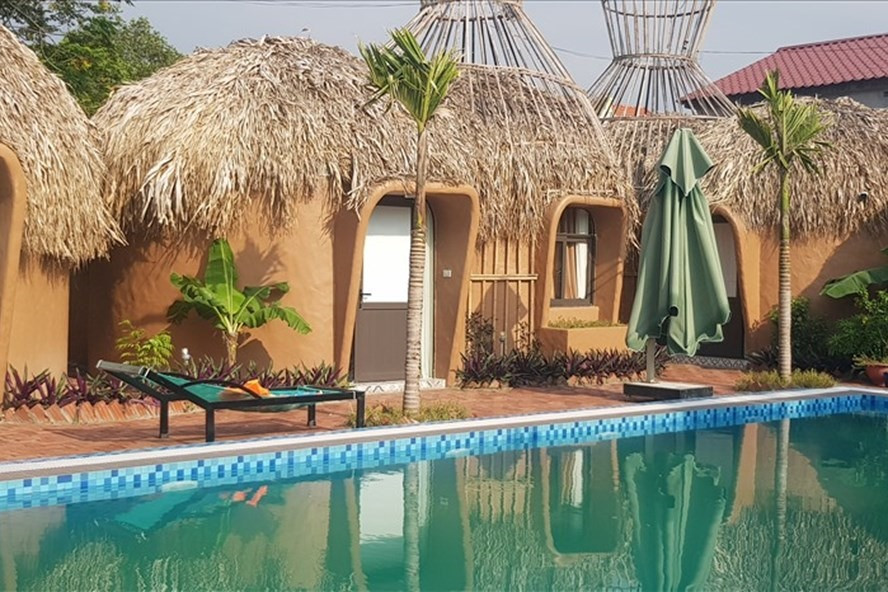 Homestay có vị trí đẹp ở tỉnh Ninh Bình rao bán để trả lãi ngân hàng. Ảnh: Nguyễn Trường