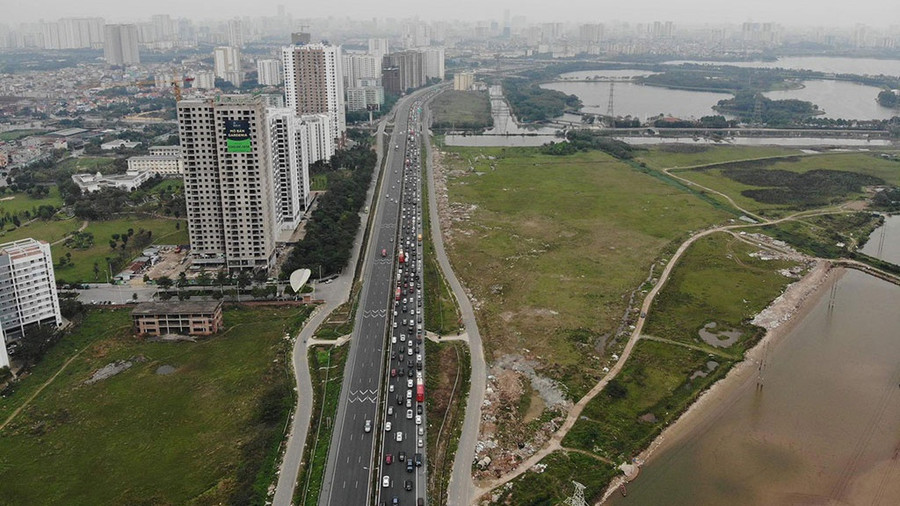 Cao tốc Pháp Vân - Cầu Giẽ dẫn vào Hà Nội là 1 trong những đoạn thuộc tuyến cao tốc Bắc - Nam phía Đông. Ảnh: Ngọc Thắng