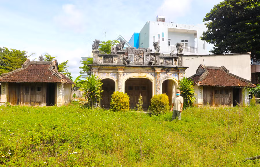 Thị xã An Khê chuẩn bị trùng tu, sửa chữa miếu Tân Lai (phường An Bình). Ảnh: Quang Tấn