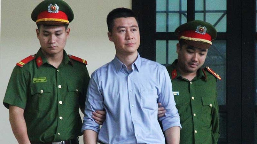  Phan Sào Nam tại phiên tòa sơ thẩm năm 2018. Ảnh: Thái Sơn