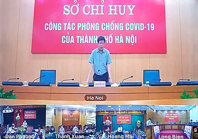 Ông Dương Đức Tuấn, Phó Chủ tịch UBND TP Hà Nội phát biểu tại cuộc họp Ông Dương Đức Tuấn, Phó Chủ tịch UBND TP Hà Nội phát biểu tại cuộc họp