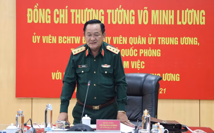 Thượng tướng Võ Minh Lương, Thứ trưởng Bộ Quốc phòng. 