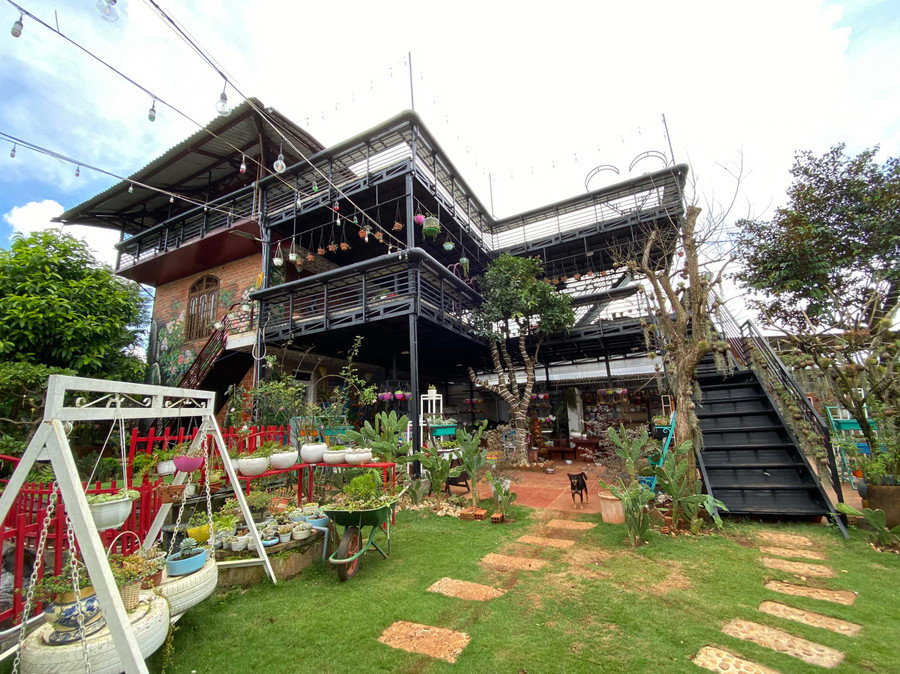 Quán gà nướng cơm lam Đồi Thông (làng Brel, xã Ia Dêr) nơi xảy ra vụ việc. Ảnh: Minh Nguyễn