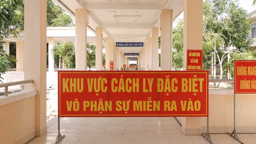 Một khu điều trị Covid-19 tại Bình Định. Ảnh: Hoàng Trọng