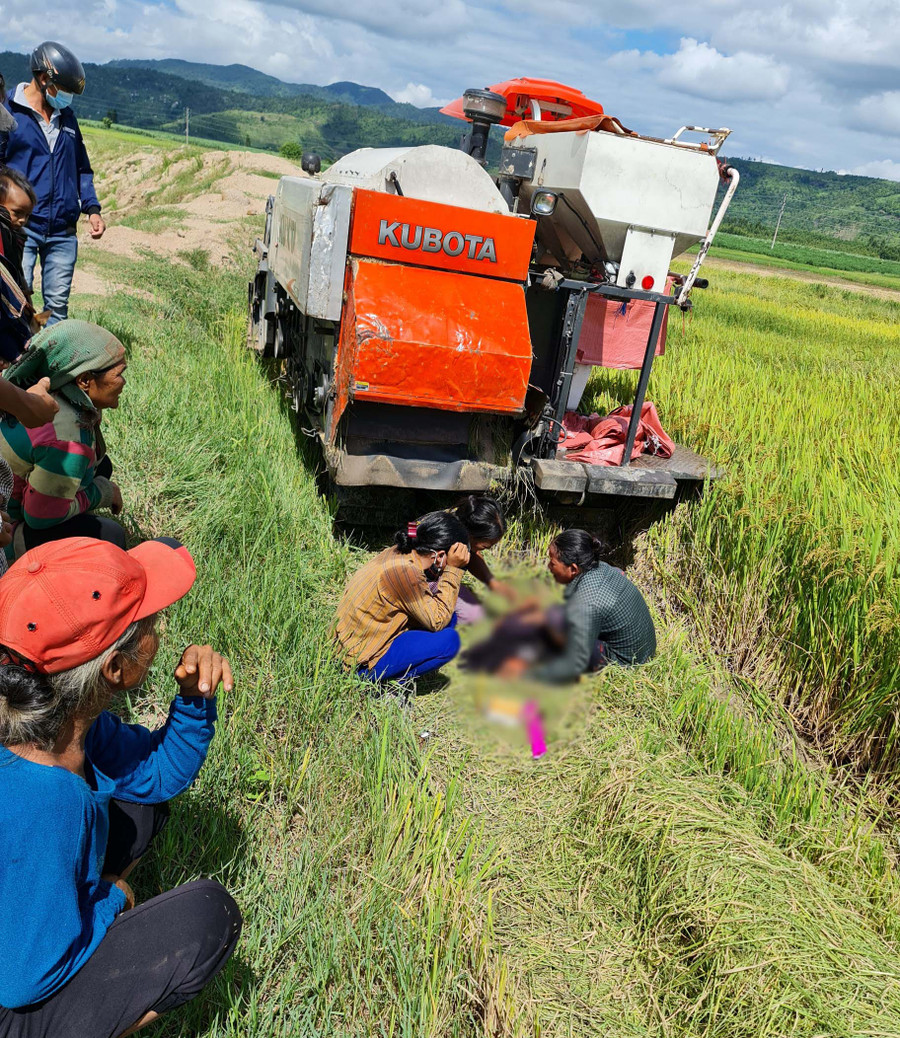 Hiện trường vụ tai nạn. Ảnh: Huỳnh Thúy Hiện trường vụ tai nạn.Ảnh. Huỳnh Thúy
