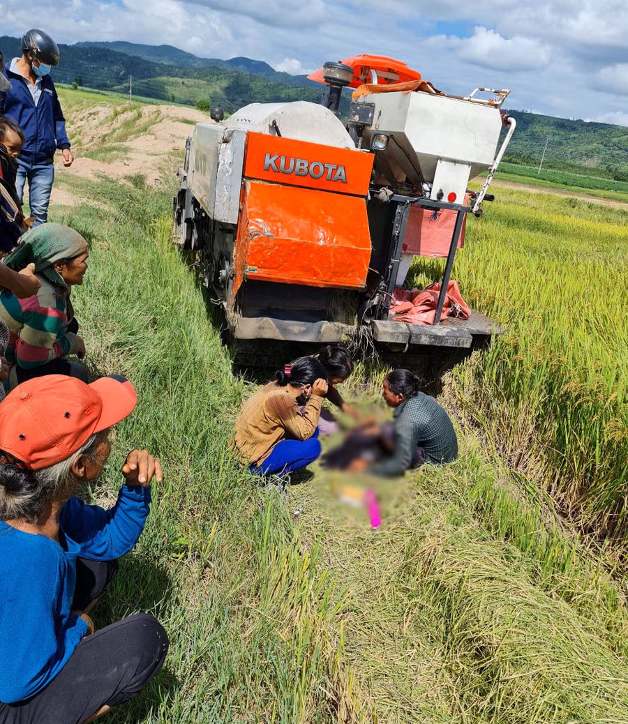 Hiện trường vụ tai nạn.Ảnh. Huỳnh Thúy