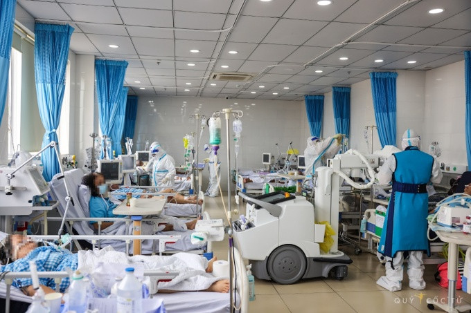 Bên trong Bệnh viện điều trị Covid-19 Hoàn Mỹ Thủ Đức. Ảnh: BVCC