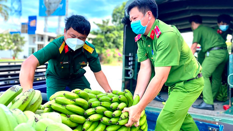 Kỳ nghỉ hồng của can bộ công chức với nhiều hoạt động thiết thực giúp người dân vượt qua đại dịch. Ảnh: BTC cung cấp